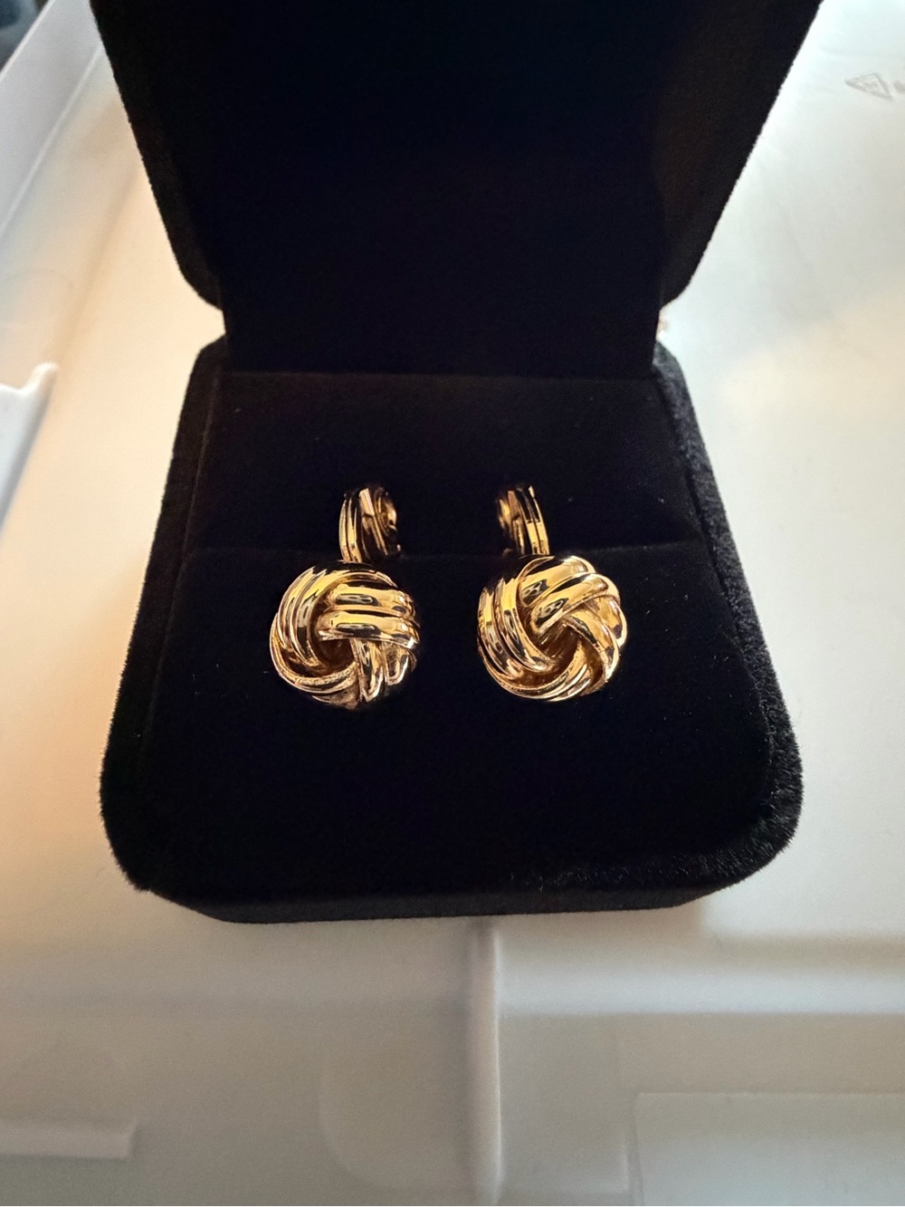 Napier Gold-Tone Knot Clip-On Earrings